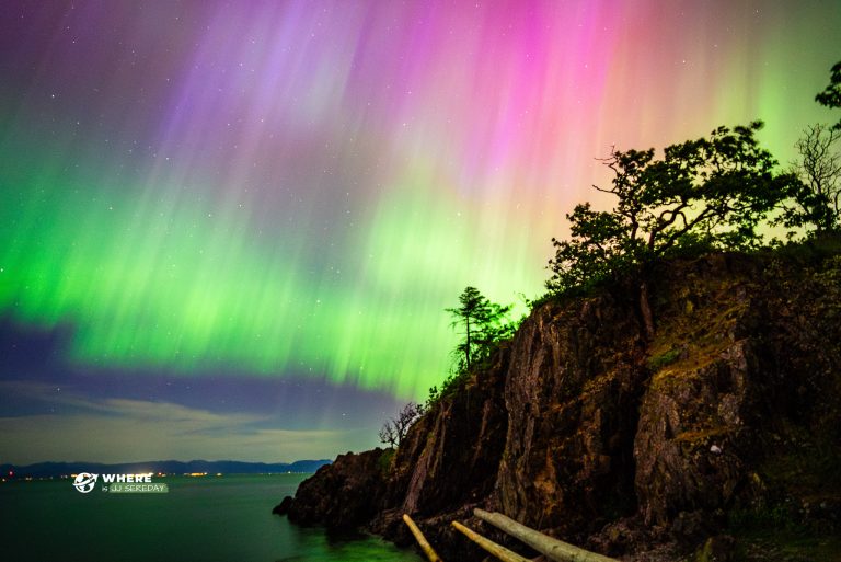 Catching The Breathtaking Aurora Borealis on Vancouver Island