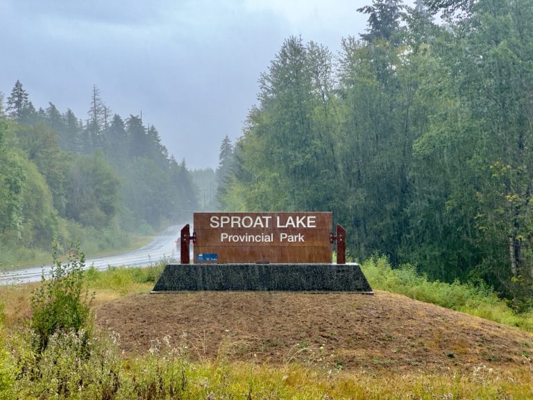 Sproat Lake Provincial Park Campsite