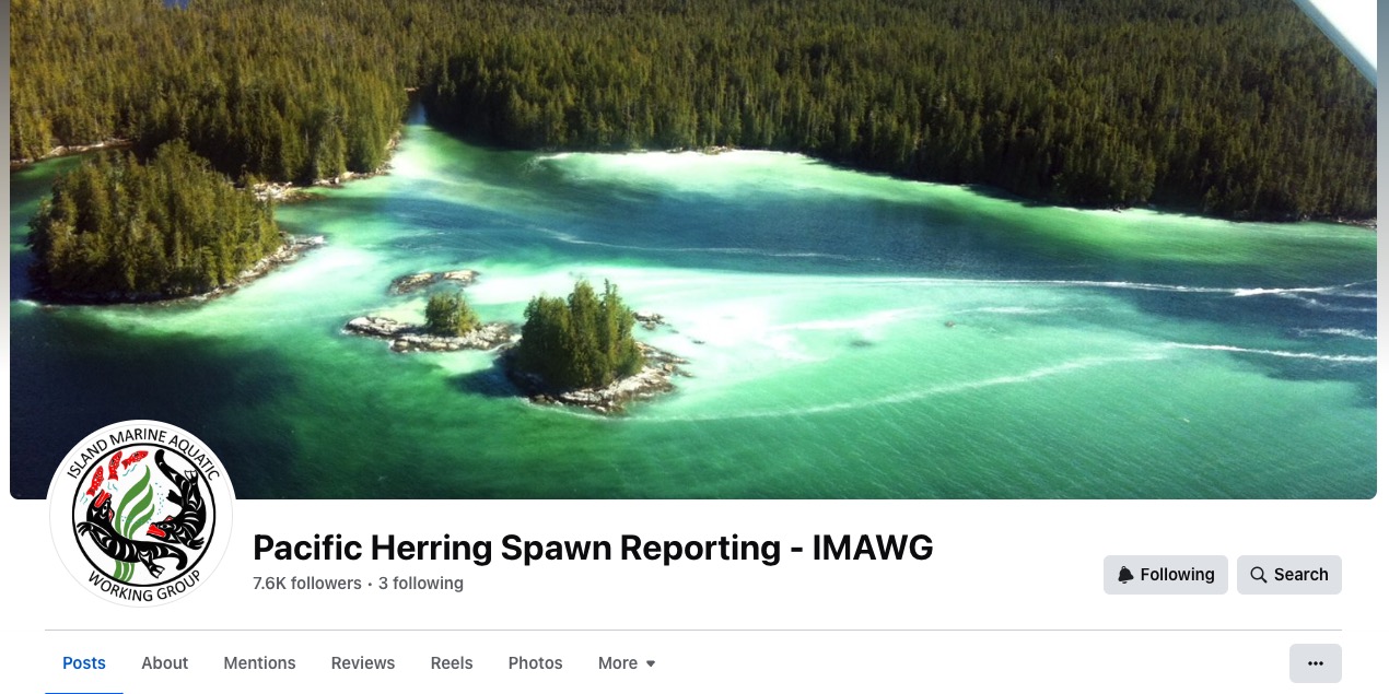 Pacific Herring Spawn Reporting - IMAWG 